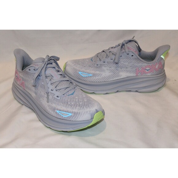 Hoka One‎ Women's Clifton 9 Running Athletic Sneakers GLLS NIB GRAY PINK - Picture 3 of 7